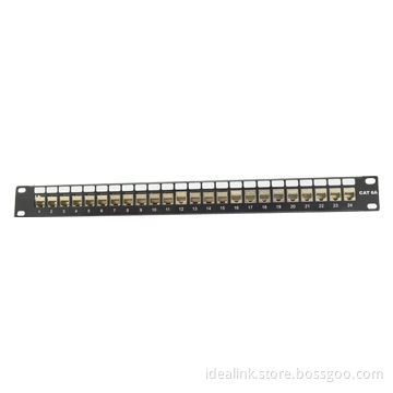 Patch Panel, FTP/UTP, 24 Ports, Black Bar, Supports 22 to 26AWG Stranded and Solid WireNew